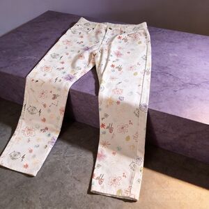 Levi Floral Straight Leg Jeans